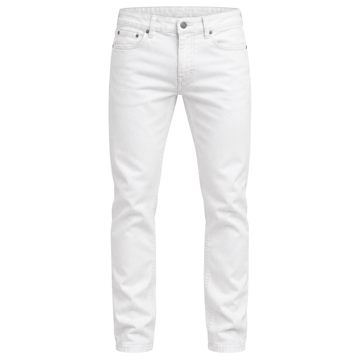 Premium Slim-Fit Denim Jeans – Pure White | VENSHOLLOW