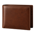 Premium Leather Bifold Wallet – Rich Cognac Brown | VENSHOLLOW