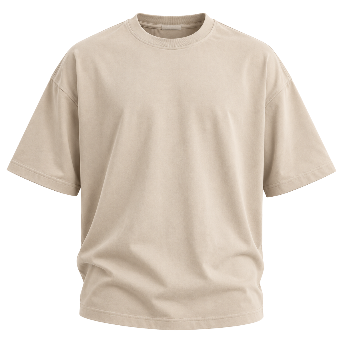 Premium Oversized Cotton T-Shirt – Sand Beige | VENSHOLLOW